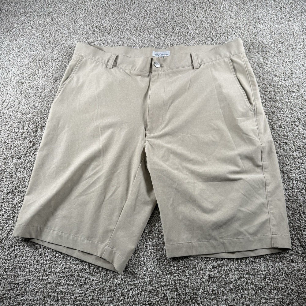 Peter Millar Shorts Mens 36 Sport Chino 10" Golf‎ Performance Activewear Casual